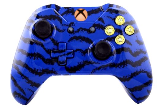 Blue Tiger Hydro-Dipped Xbox O