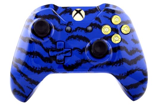 Blue Tiger Hydro-Dipped Xbox O