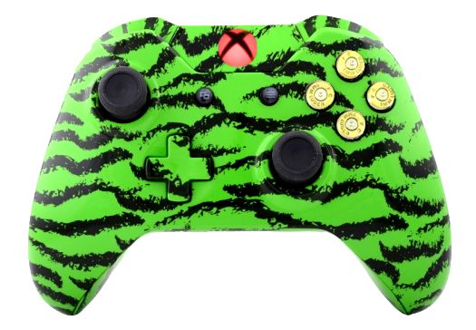 Green Tiger Hydro-Dipped Xbox 