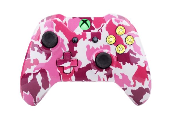 Pink Camo Hydro-Dipped Xbox On