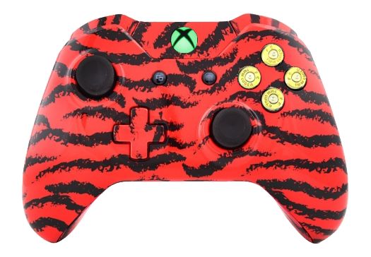 Red Tiger Hydro-Dipped Xbox On