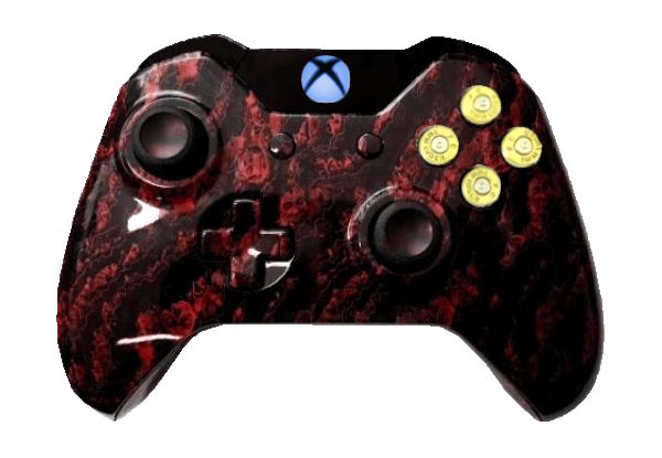 Red Zombie Hydro-Dipped Xbox O