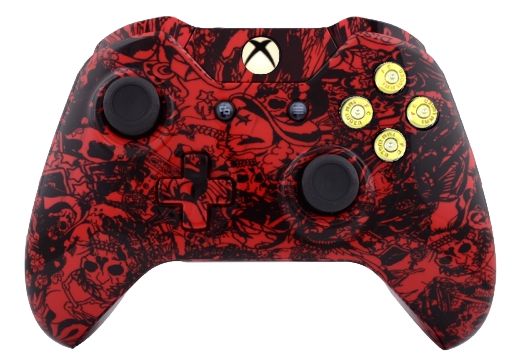 Crazy Red Skull Hydro-Dipped X