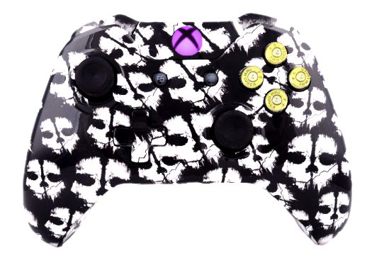 COD Ghost White Hydro-Dipped X