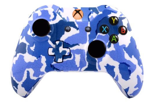 Blue Camo Hydro-Dipped Xbox On