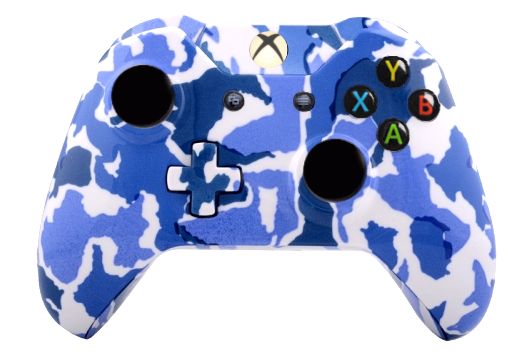 Blue Camo Hydro-Dipped Xbox On