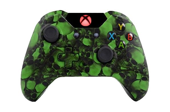 Big Green Skull Hydro-Dipped X