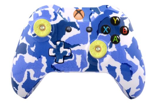 Blue Camo Hydro-Dipped Xbox On