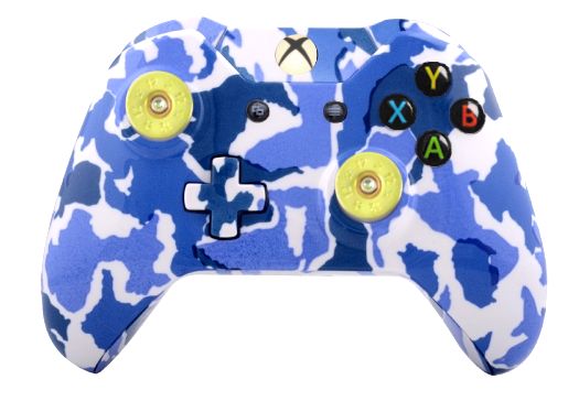 Blue Camo Hydro-Dipped Xbox On