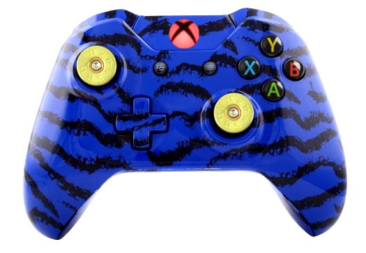 Blue Tiger Hydro-Dipped Xbox O