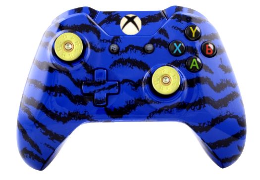 Blue Tiger Hydro-Dipped Xbox O