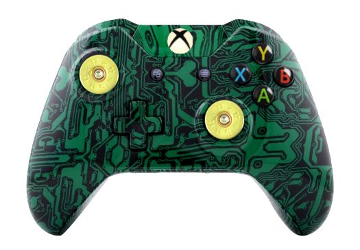 Green Matrix Hydro-Dipped Xbox