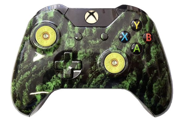 Green Zombie Hydro-Dipped Xbox