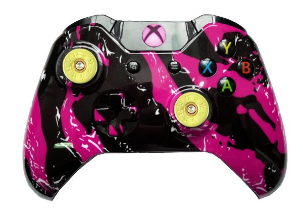 Pink Splatter Hydro-Dipped Xbo