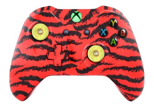 Red Tiger Hydro-Dipped Xbox On