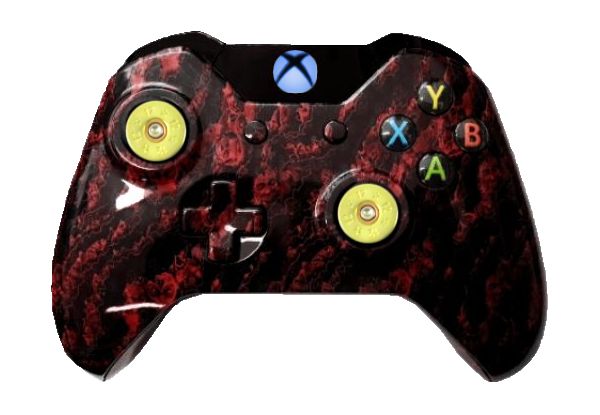 Red Zombie Hydro-Dipped Xbox O