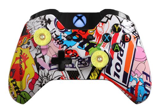 Sticker Bomb Hydro-Dipped Xbox