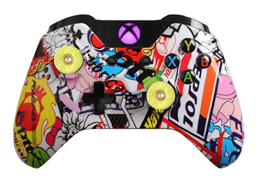 Sticker Bomb Hydro-Dipped Xbox