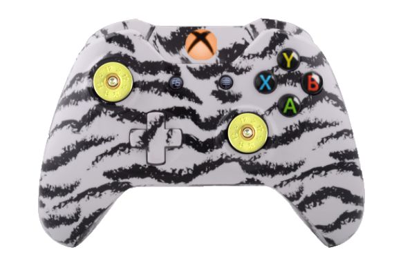 White Tiger Hydro-Dipped Xbox 