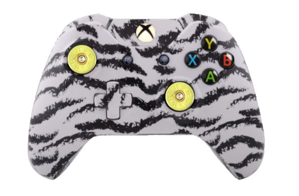 White Tiger Hydro-Dipped Xbox 