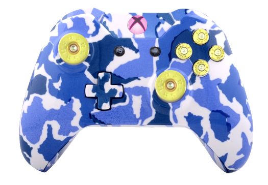 Blue Camo Hydro-Dipped Xbox On