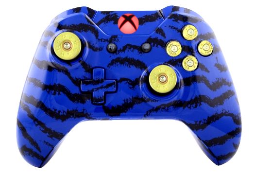 Blue Tiger Hydro-Dipped Xbox O