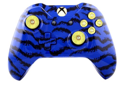 Blue Tiger Hydro-Dipped Xbox O