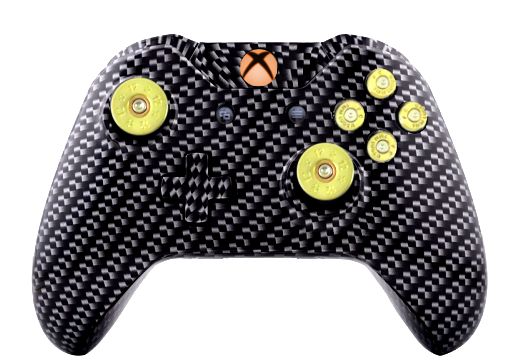 Carbon Fibre Hydro-Dipped Xbox