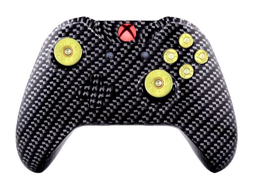 Carbon Fibre Hydro-Dipped Xbox