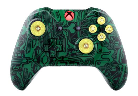 Green Matrix Hydro-Dipped Xbox