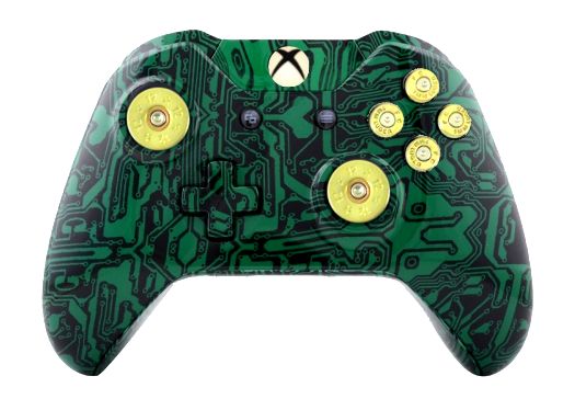 Green Matrix Hydro-Dipped Xbox