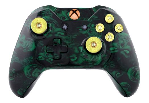 Mad Green Skull Hydro-Dipped X