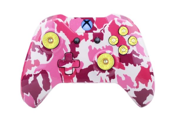 Pink Camo Hydro-Dipped Xbox On