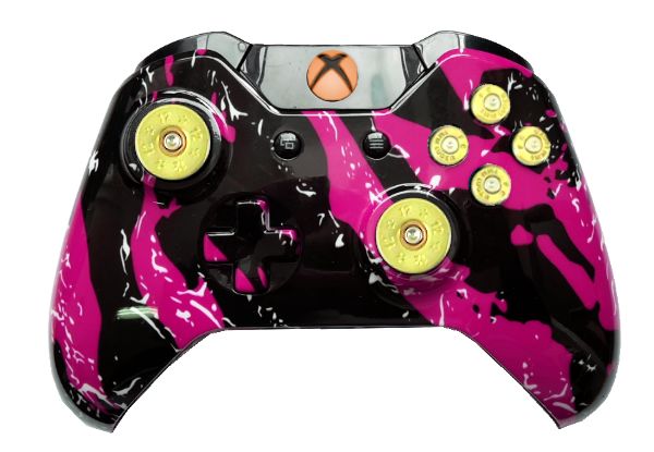 Pink Splatter Hydro-Dipped Xbo