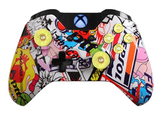 Sticker Bomb Hydro-Dipped Xbox