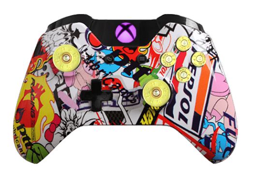 Sticker Bomb Hydro-Dipped Xbox