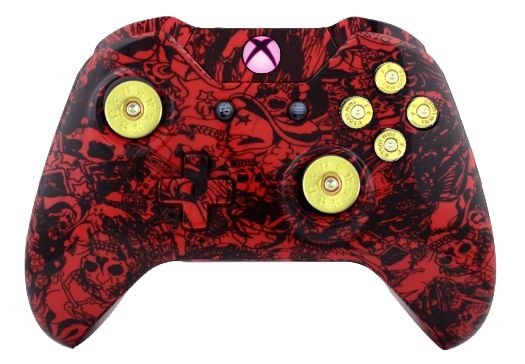 Crazy Red Skull Hydro-Dipped X