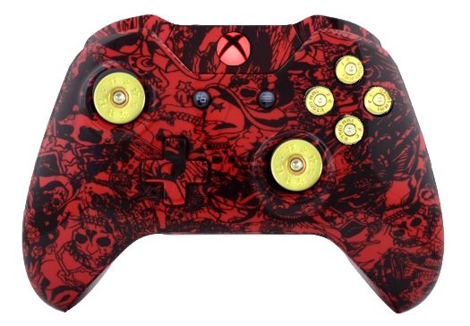 Crazy Red Skull Hydro-Dipped X