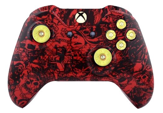 Crazy Red Skull Hydro-Dipped X