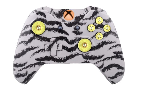 White Tiger Hydro-Dipped Xbox 