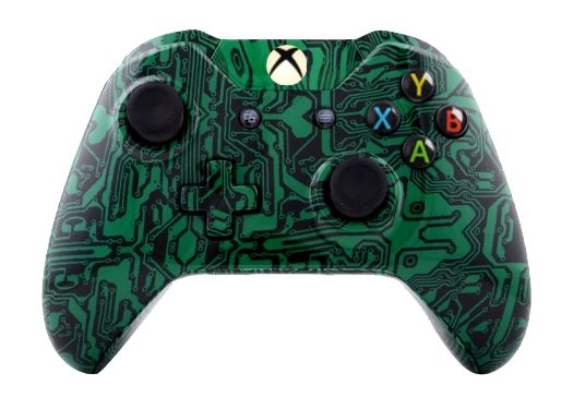 Green Matrix Hydro-Dipped Xbox