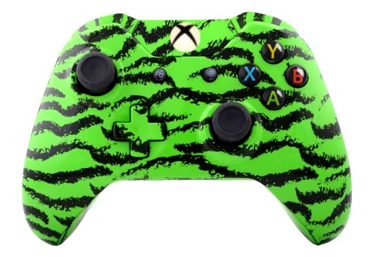 Green Tiger Hydro-Dipped Xbox 