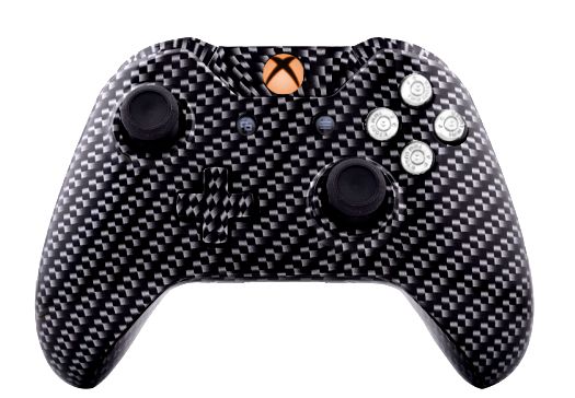 Carbon Fibre Hydro-Dipped Xbox