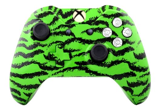 Green Tiger Hydro-Dipped Xbox 