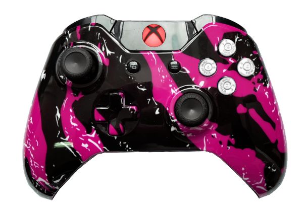 Pink Splatter Hydro-Dipped Xbo