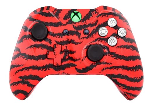 Red Tiger Hydro-Dipped Xbox On