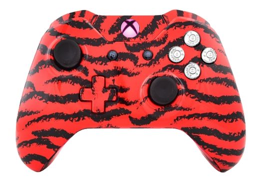 Red Tiger Hydro-Dipped Xbox On