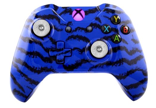 Blue Tiger Hydro-Dipped Xbox O