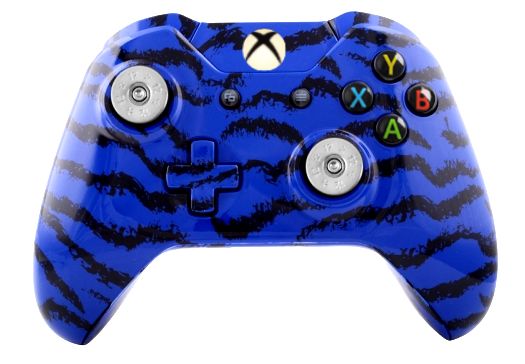 Blue Tiger Hydro-Dipped Xbox O