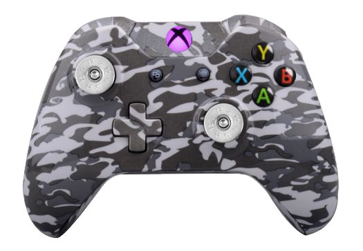 Grey Camo Hydro-Dipped Xbox On